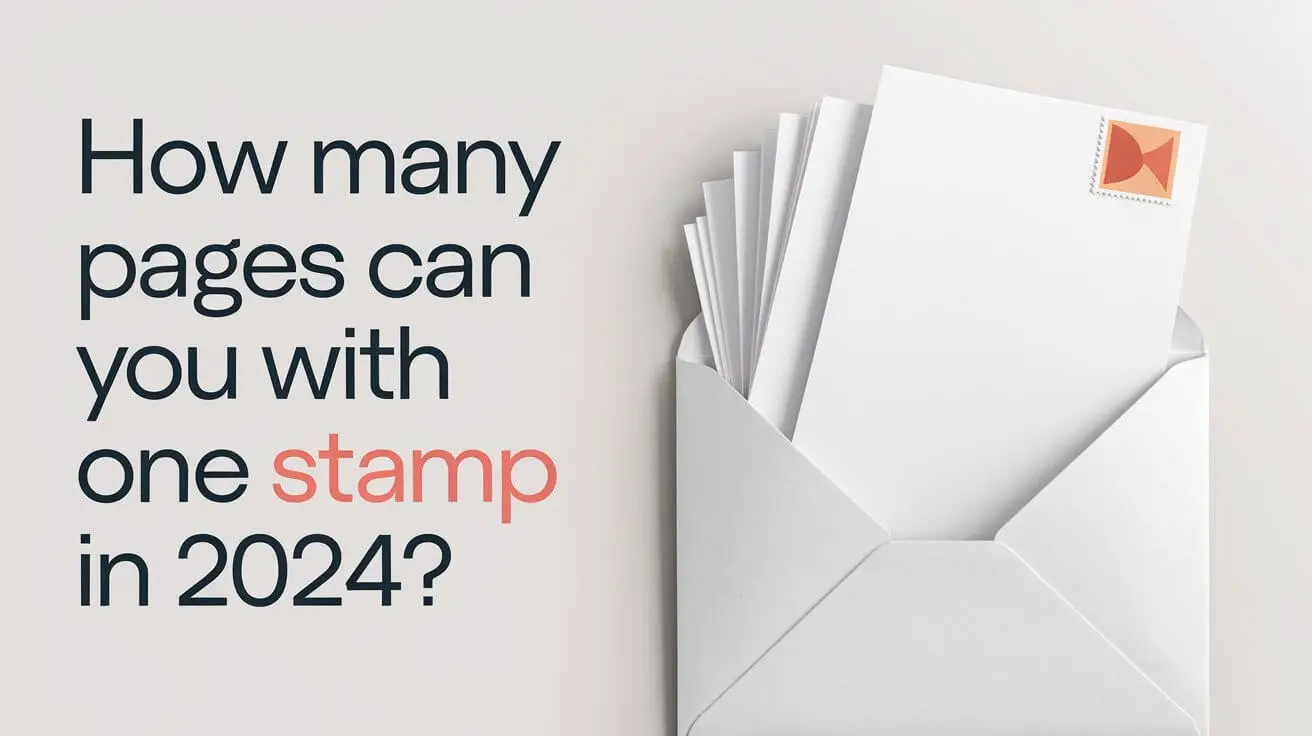 How Many Pages Can You Mail with One Stamp in 2024