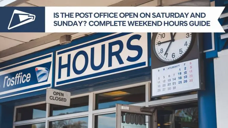 Is the Post Office Open on Saturday and Sunday